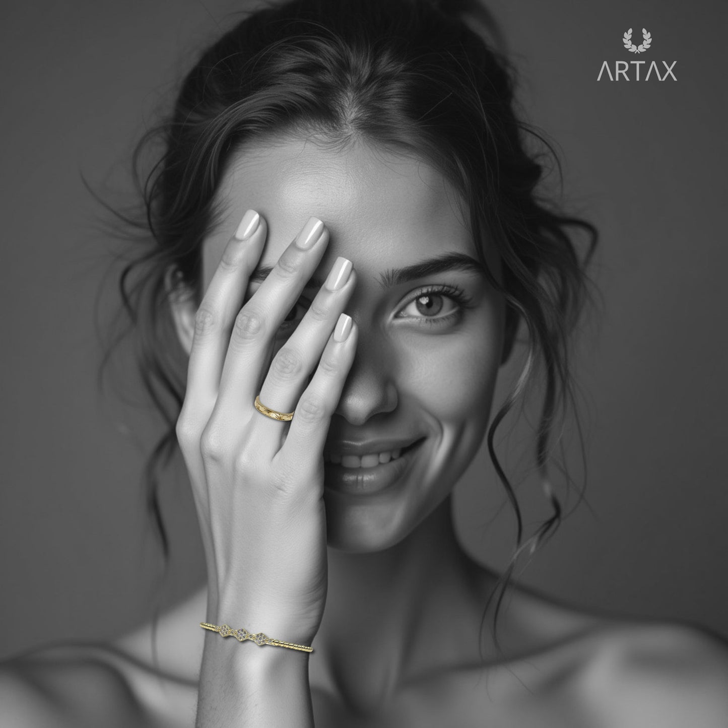 0.55 Ct. Handmade Flexible Diamond Bangle Bracelet, 14k Yellow Gold. Made in Italy