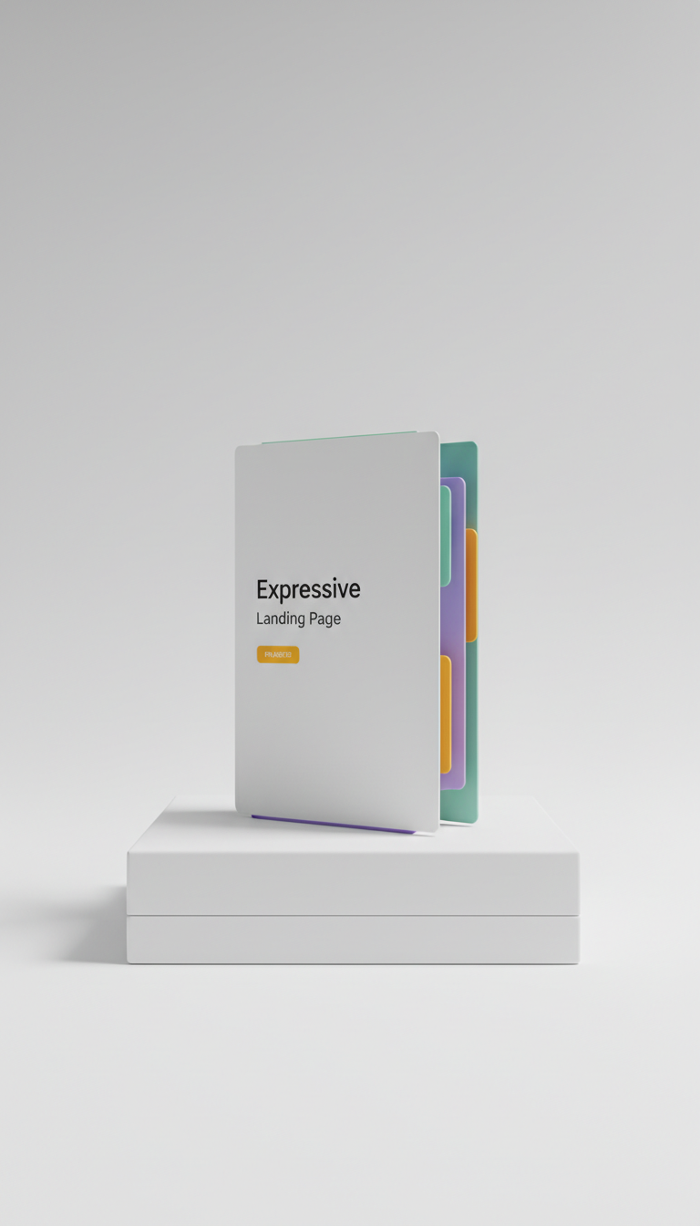 Expressive Landing Page Theme With Interactive Elements